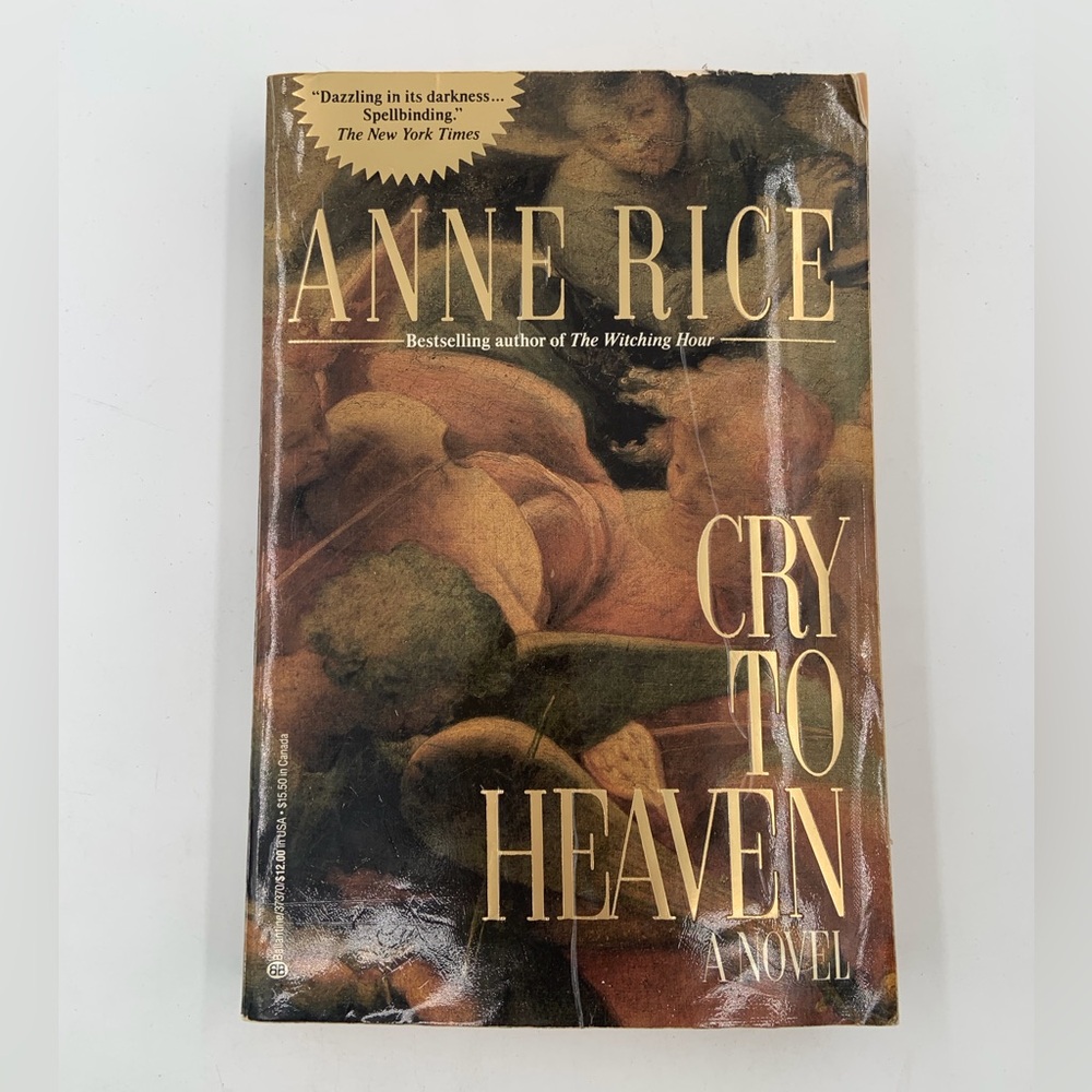 🌹New Listing🌹GUC Cry to Heaven: A Novel - book by Ann Rice